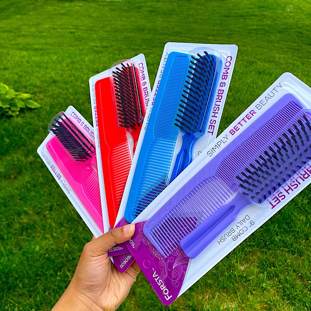 Hair Brush & Comb Set